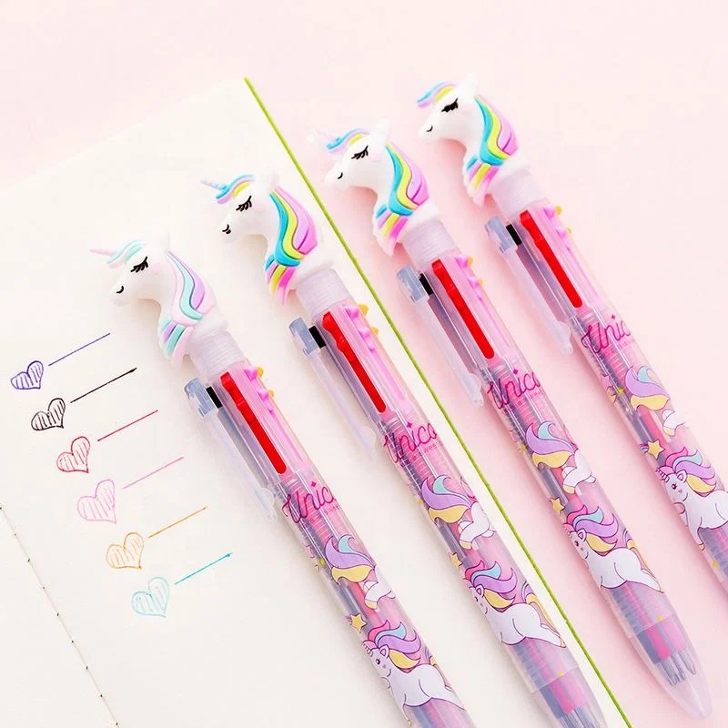 2019 шариковая ручка классического класса с индивидуальным дизайном креативная единорогом 6 цветов простая новинка