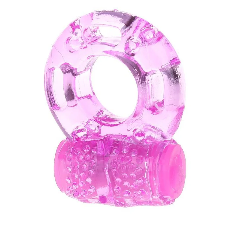 Gummi-Penisring zur Verzgerung der Ejakulation und G-Punkt-Stimulation  Vibrierender Kristall-Dildo-Ring fr Paare
