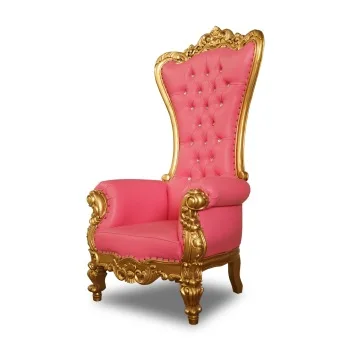 throne chair pink