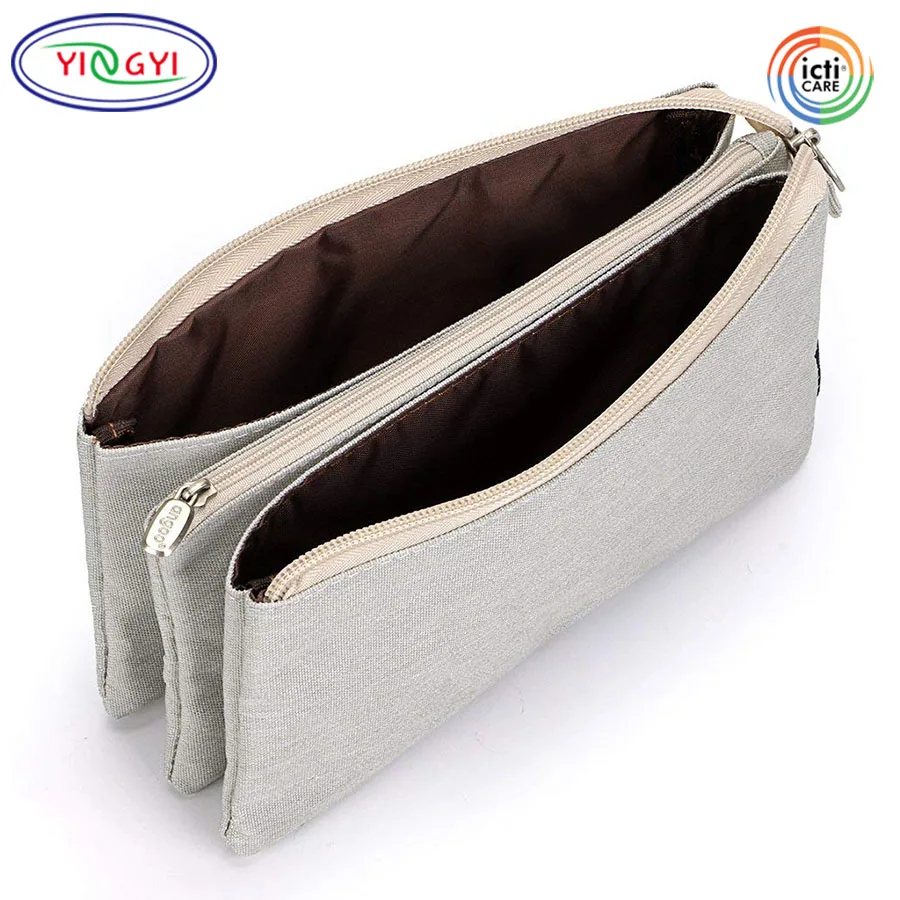 Футляр для карандашей M584 с несколькими карманами, водонепроницаемый полиэстеровый чехол на молнии для ручек