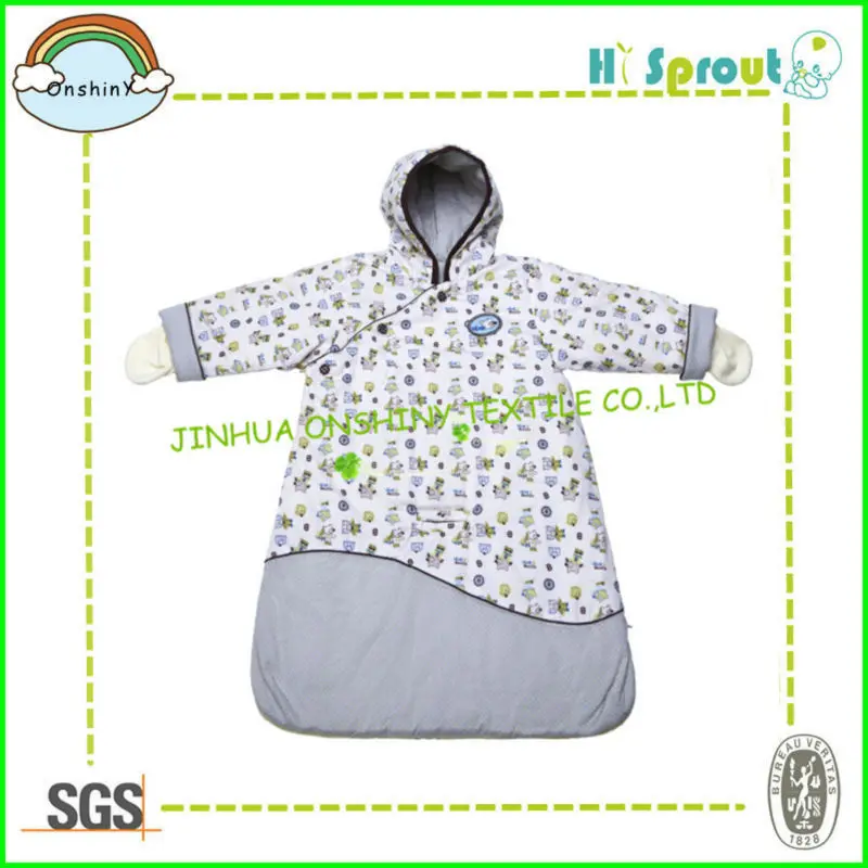 теплый и мягкий ребенка спальный мешок со съемным