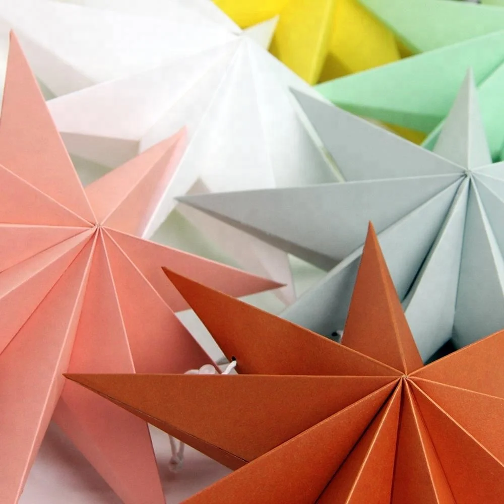 Paralume di carta a forma di stella, 60 cm