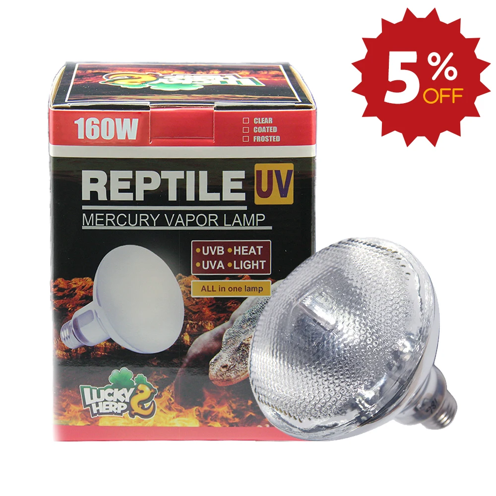 Fivtsme Lampe Chauffante Tortue,Lampe Reptiles Avec 3 Ampoules(25W+50W+50W UVA/UVB Lampe) Et