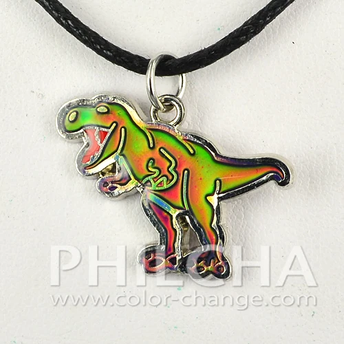Color Changing T-Rex Mood Necklace – Ello Elli Jewelry