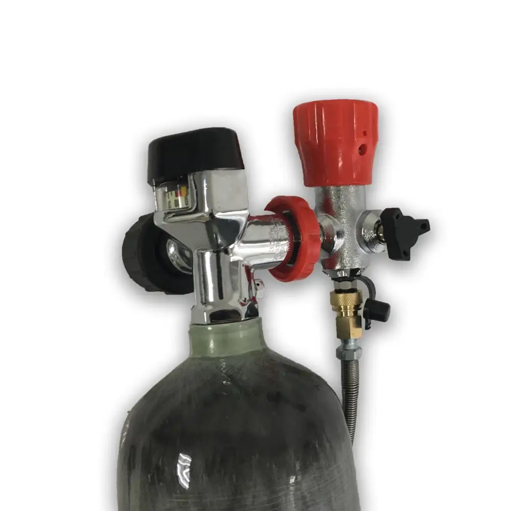 3L CE 4500Psi 300Bar углеродное волокно Pcp воздушный пистолет с баллоном со сжатым воздухом с клапаном и АЗС-М