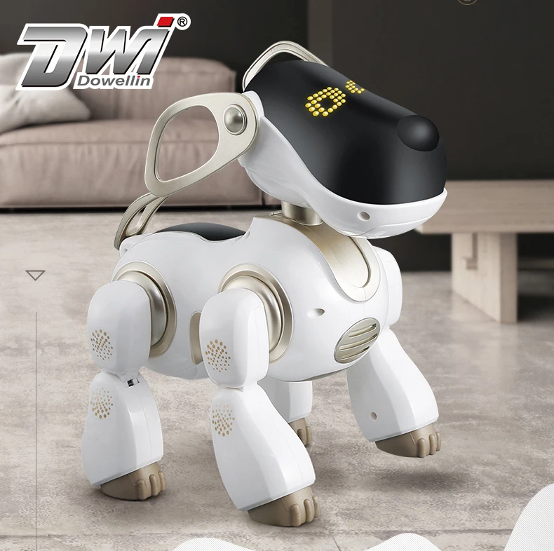 DWI Dowellin Infrared Remote Control Kids Friend AI Chip Robot Dog with Programming