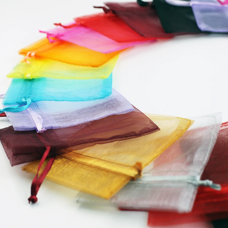 Оптовая продажа, Ювелирный Прозрачный мешок из органзы с логотипом