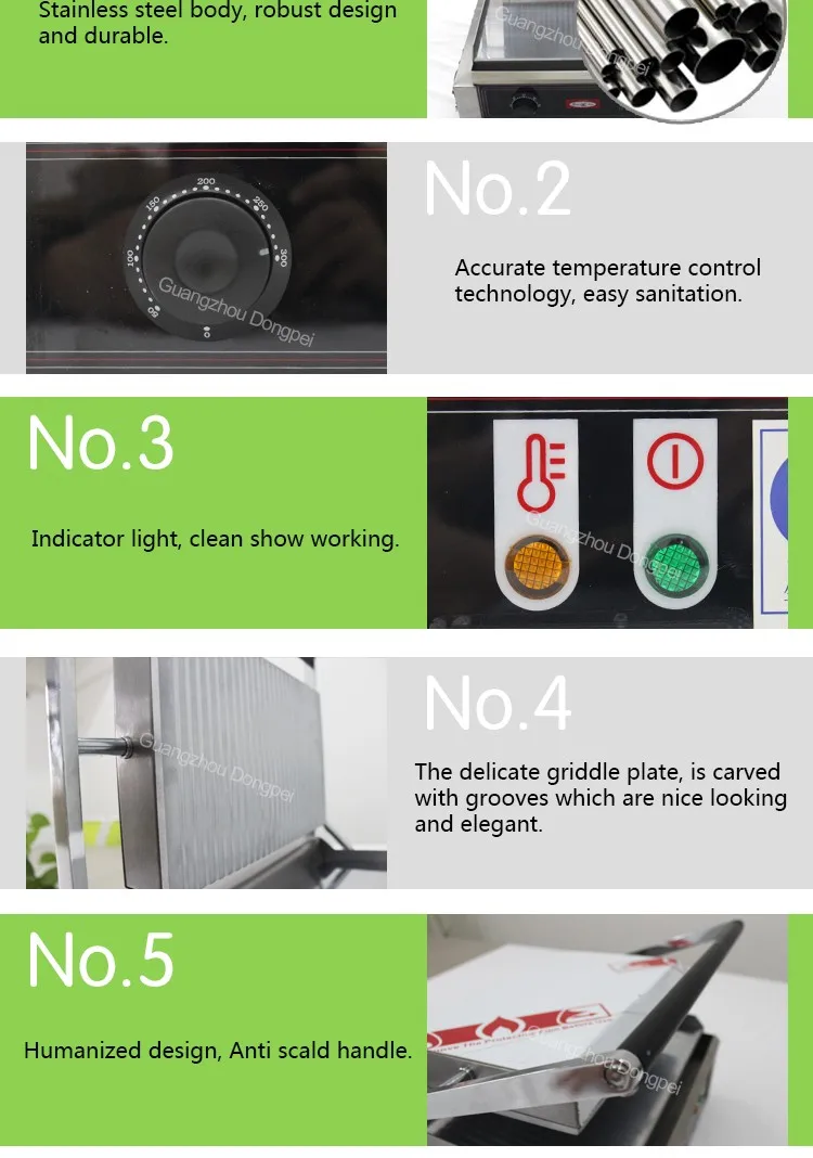 Panini Press Sandwich Maker/panini groove Clamping/panini Machine - Image 4