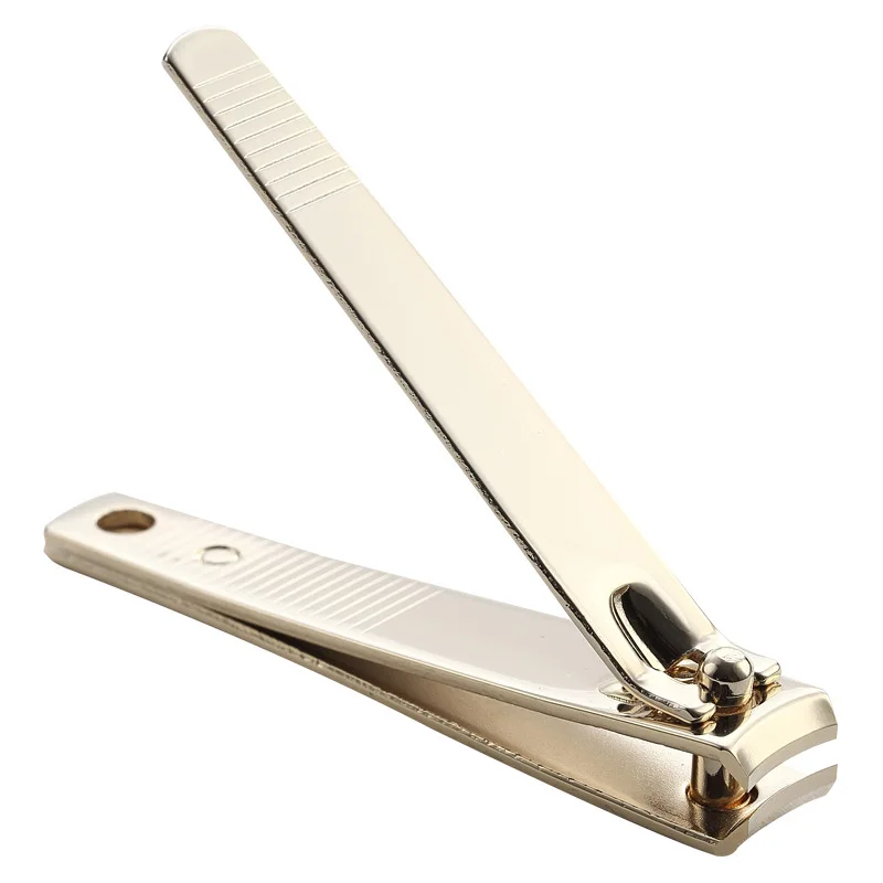 golden shiny carbon steel toe nail clipper nail cutter