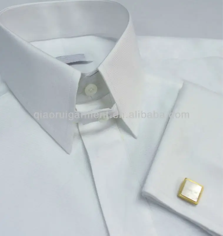 White Tab Collar Non-iron Dress Shirt ...