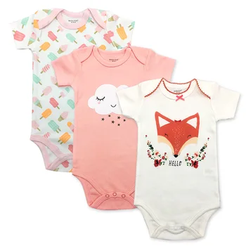 wholesale 2018 low price new style organic cotton kids newborn baby girls wear children clothes with China manufacturer
