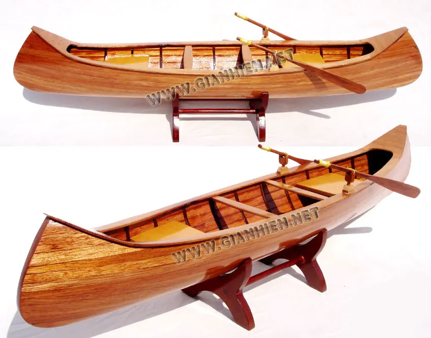 Wooden model kit youngmodeler Indian Canoe 