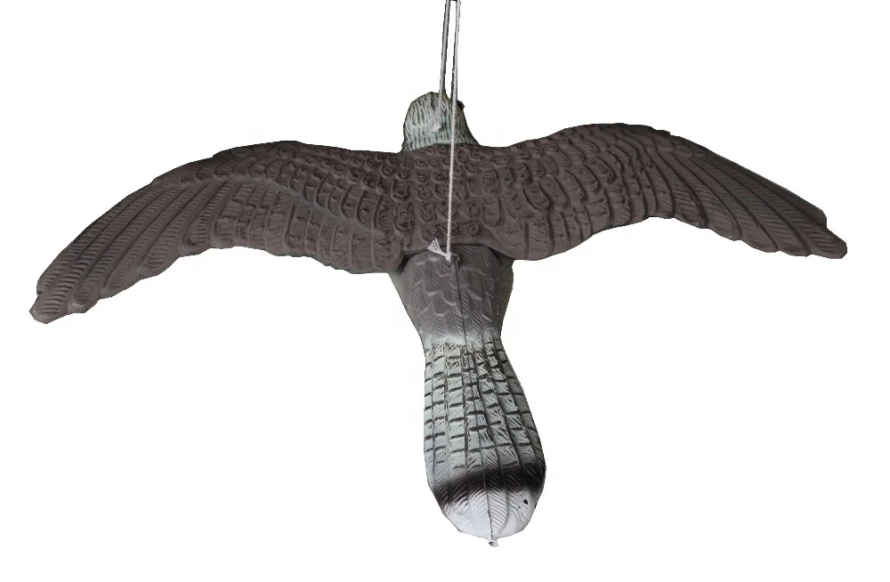 Hunting Hawk Decoy Flying Bird Decoy Scarer Pest Control Hunting Plastic Eagle Decoy