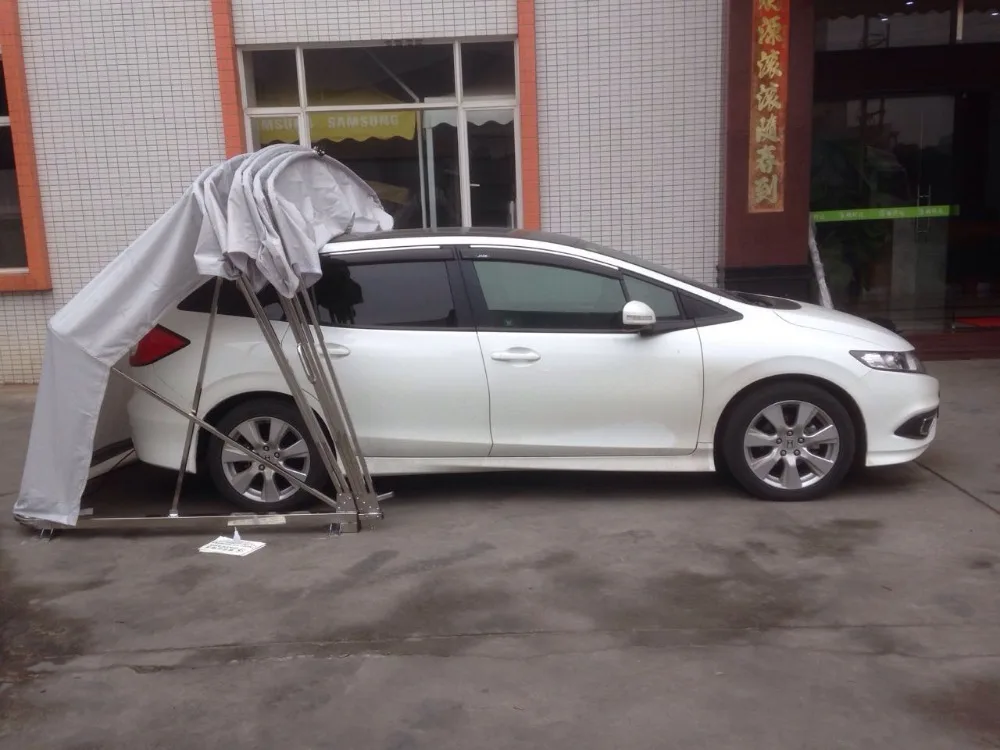 Foldable car outlet parking tent