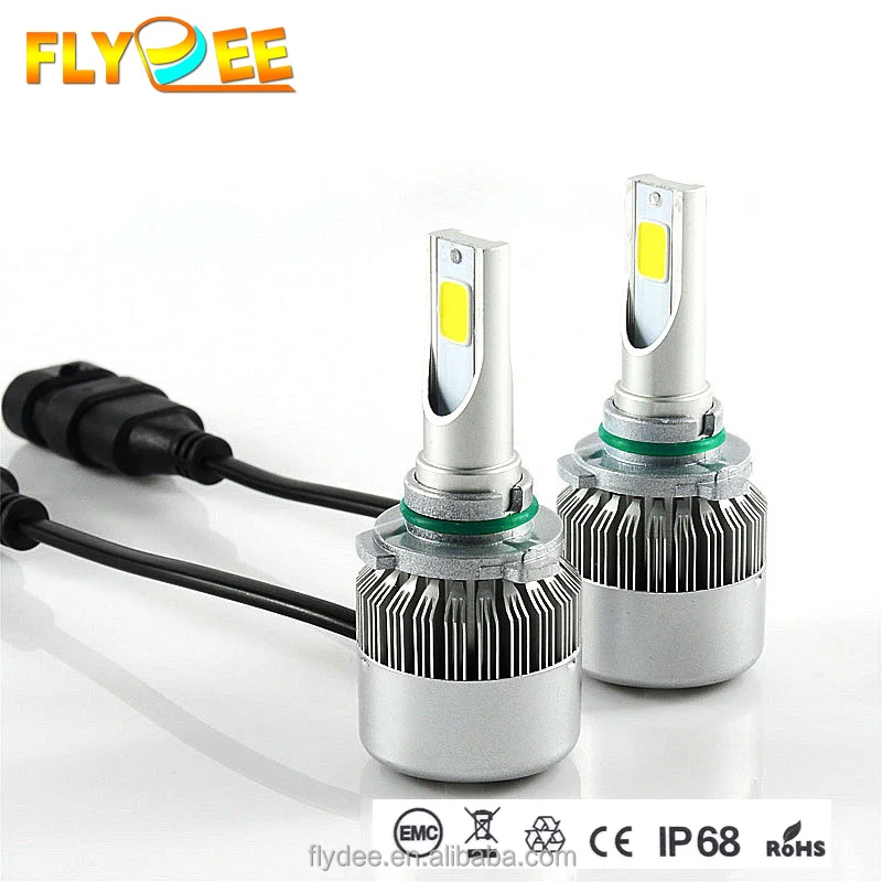 C6 Cob Chip Led Headlight Without Changing Wireless H13 12v 36w H4 H1 9004 9012 C6 Led Headlight Cob Famous Cars Taxi Lamp