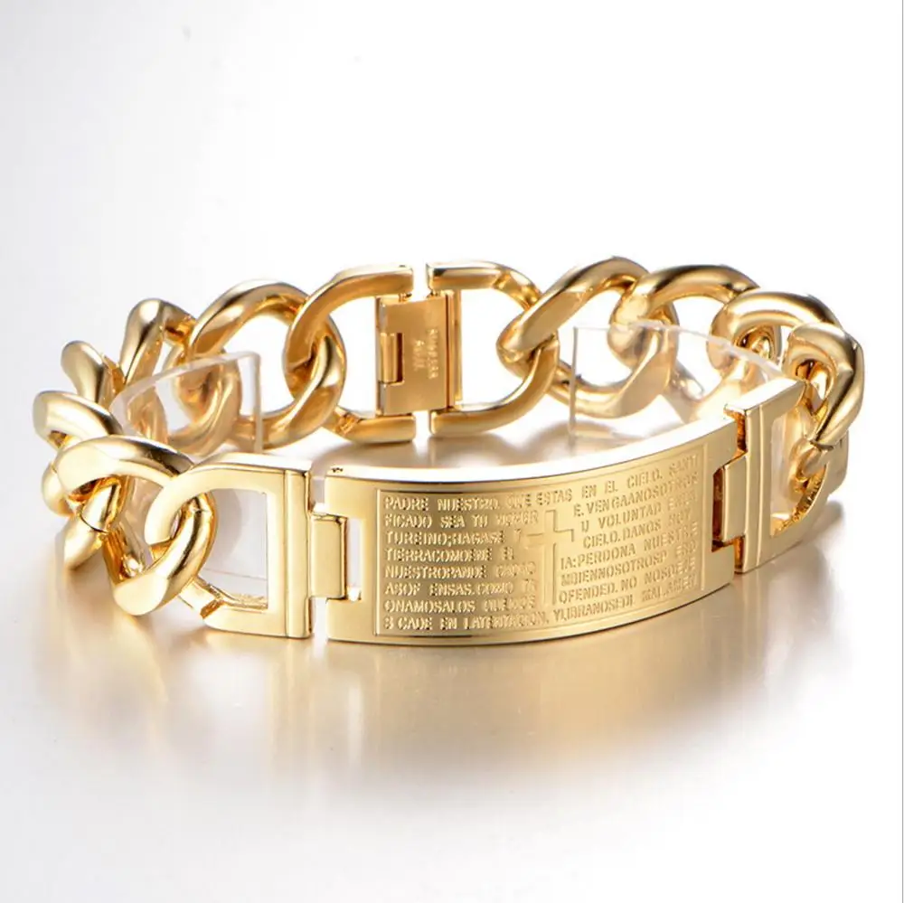 Chunky Bracelet Stainless Steel Plated 