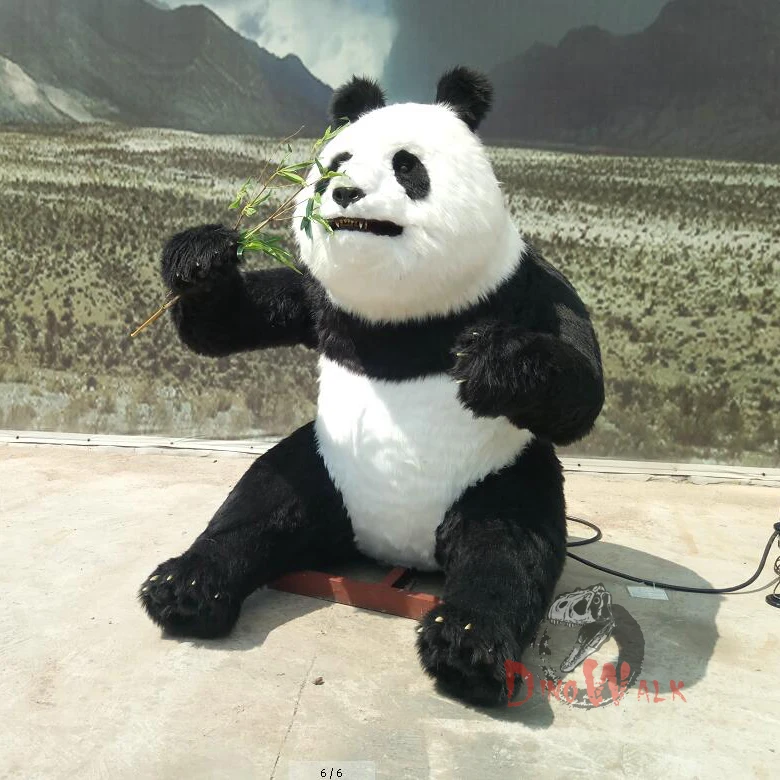 Museum Animatronic Panda for Amusement Park Robotic Panda