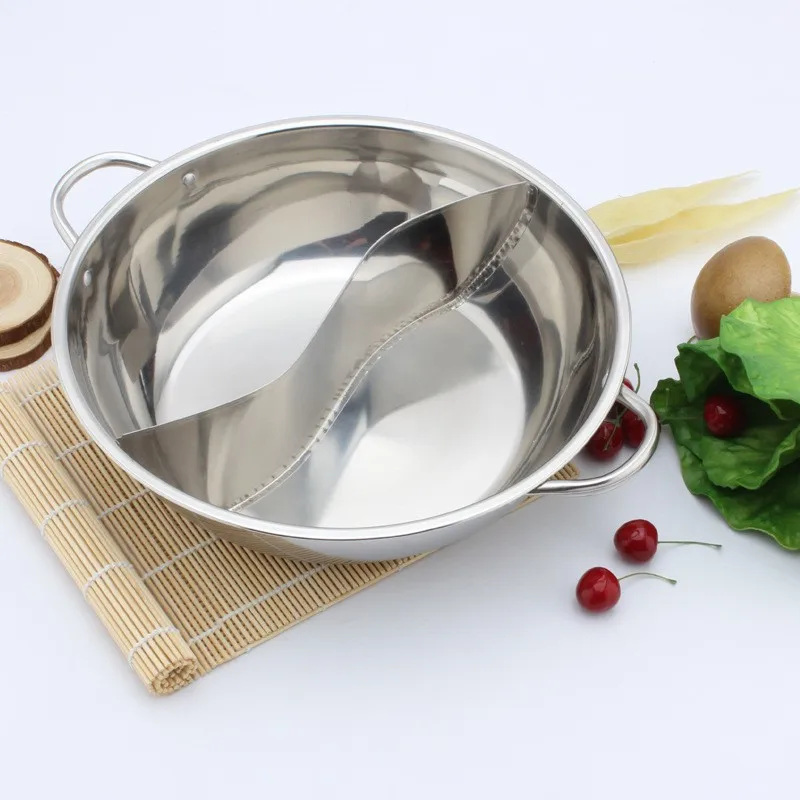 
Лучший горячий горшок из нержавеющей стали Shabu-Shabu с разделителем для продажи 