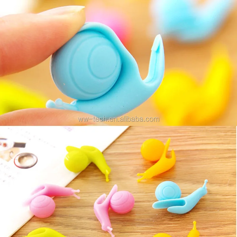 
Силиконовые зажимы-держатели для чайных пакетиков с улиткой 