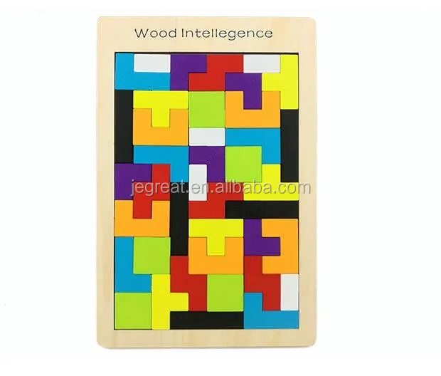 wood intelligence tetris puzzle