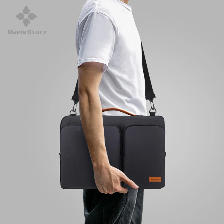 
Чехол-портфель с ручкой для ноутбука 13-14 дюймов, сумка-мессенджер на плечо, деловая дорожная сумка для MacBook Air Pro 15,6, Dell, ASUS, HP 