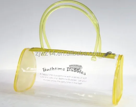cheap fashion custom clear color pvc bag waterproof