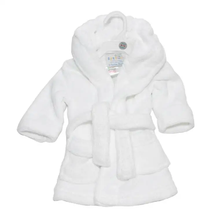 Wholesale Custom Baby Bathrobe Home Soft Bath Robe With Hood Baby