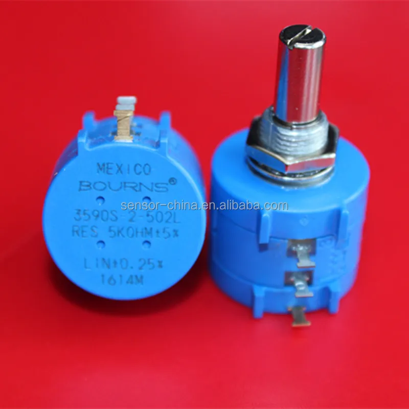5K Ohm 3590S-2-502L Potentiometer mit 10 Drehzählen Drehknopf fein CN 