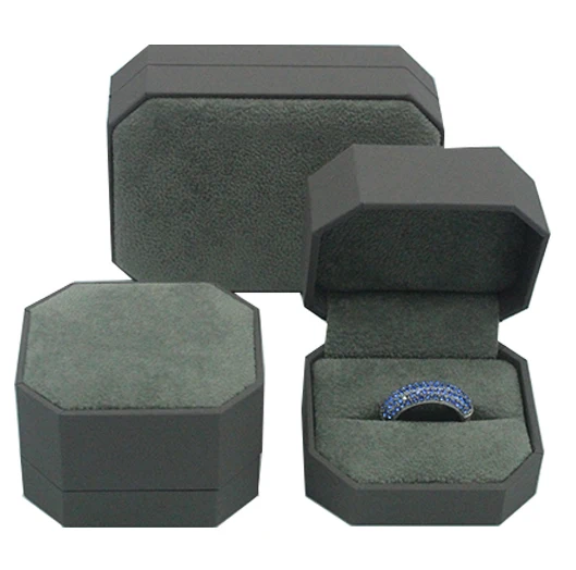 velvet double ring box