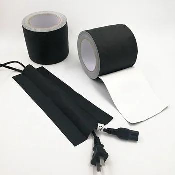 4 inch 30yards vinyl coated wire line cured rubber resin zone coated zone duct gaffer cable path cover black tunnel repair tape