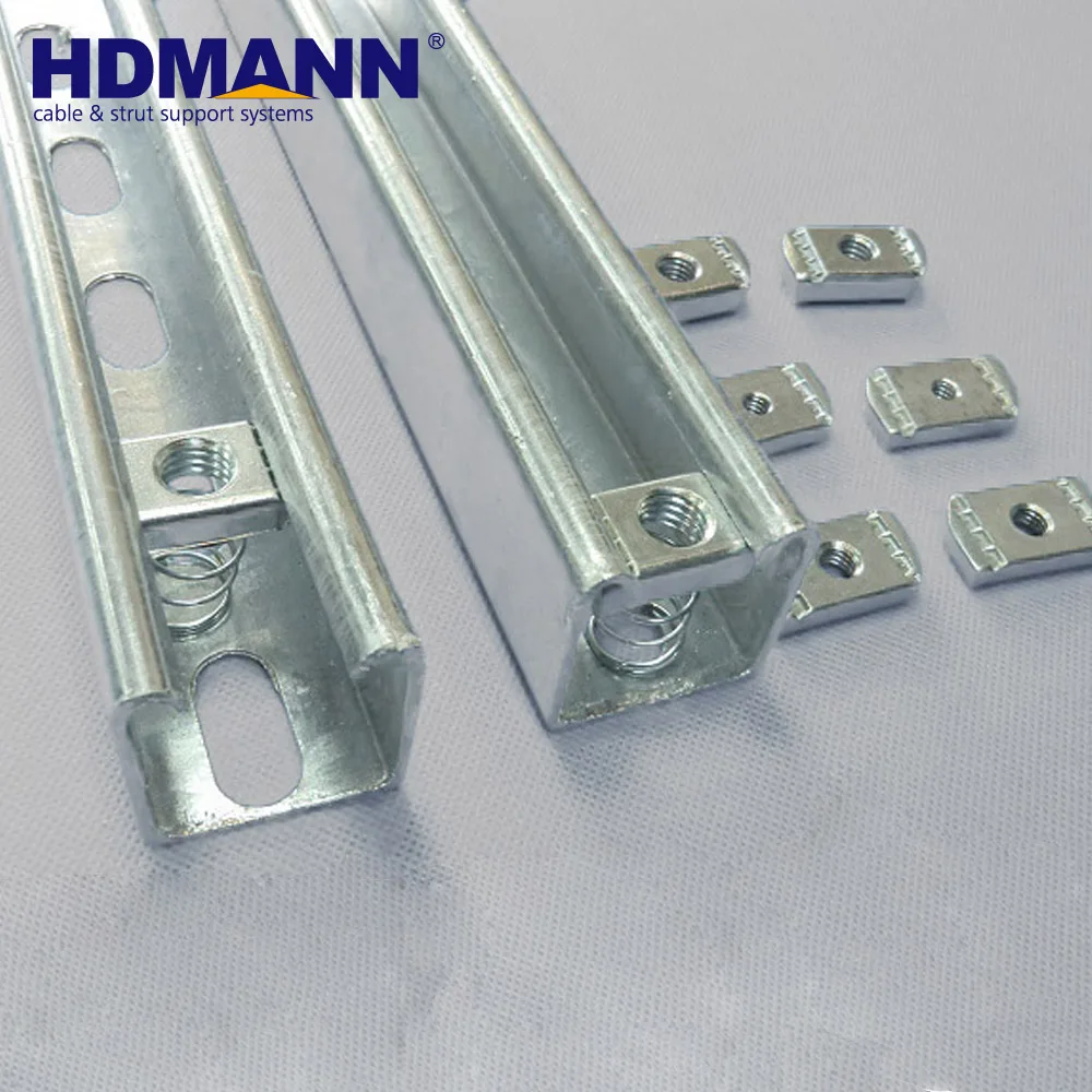 Strut Slotted Galvanized Support System U Beam Steel Channel