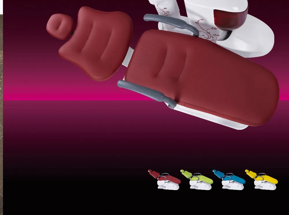 Luxury Dental Unit Chair Set with Operating Light Lamp Spittoon and Tray Price of Dental Chair