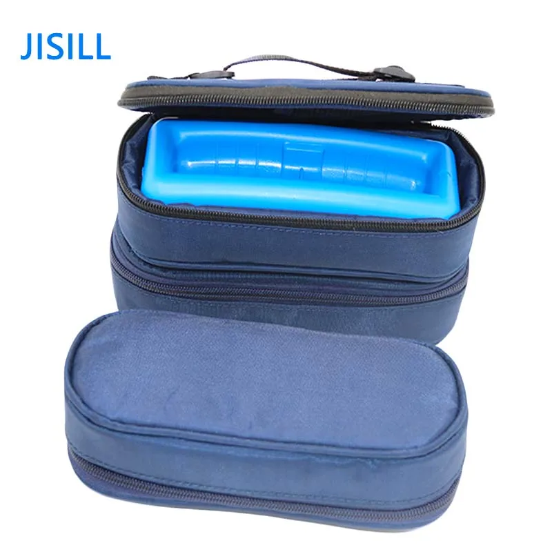Insulin Cooler Travel Case Diabetic Medication Organizer Cooler Bag Navy  Blue | eBay