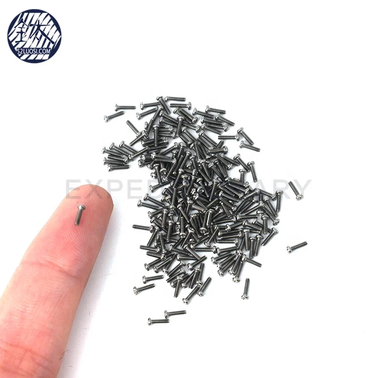 Free Samples Gr2 M1 Small 1mm Pan Head Titanium Screws Never Rust