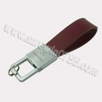 New Leather Type Key Chain Ring Exhibition Giveaway Promotional Item