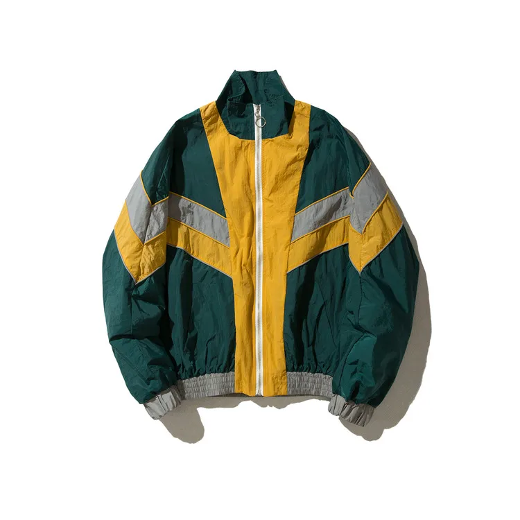 VINTAGE HEAVY ZIP UP WINDBREAKER JACKET - ShopperBoard