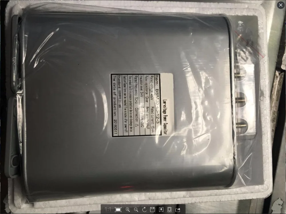 
 3 фазы 400V 30 Квар поправочный коэффициент мощности конденсаторы  