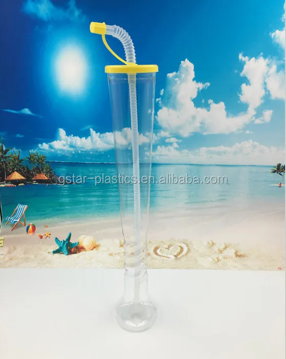 
 600 мл 20 унций ПЭТ пластиковая чашка с соломинкой Для вечеринки  