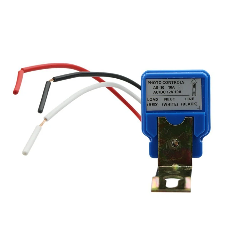 Factory Direct Supply Product Photocell 12VDC Waterproof Light Photocell Photo Sensor IP54 Rated