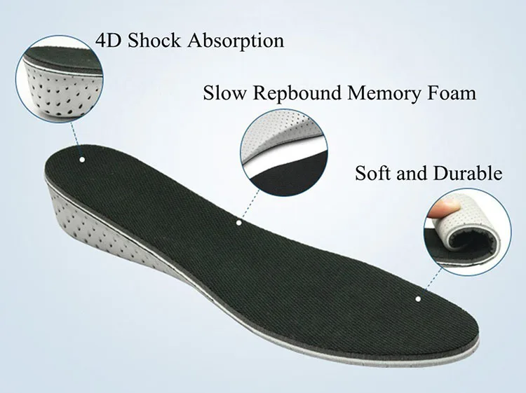2018 супер комфортная амортизирующая стелька EVA с увеличением роста мягкой