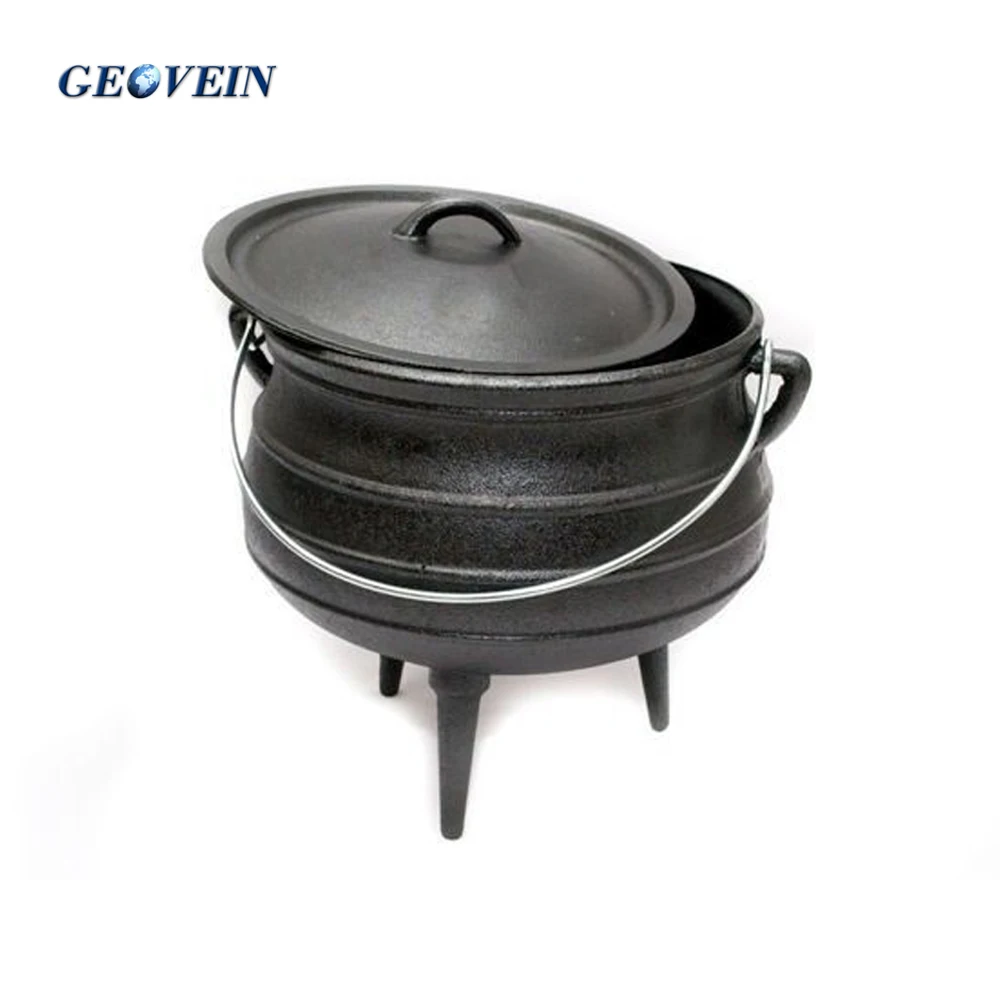 CAST IRON MINI POTJIE POT 1/4 3-LEG BLACK - Core Catering