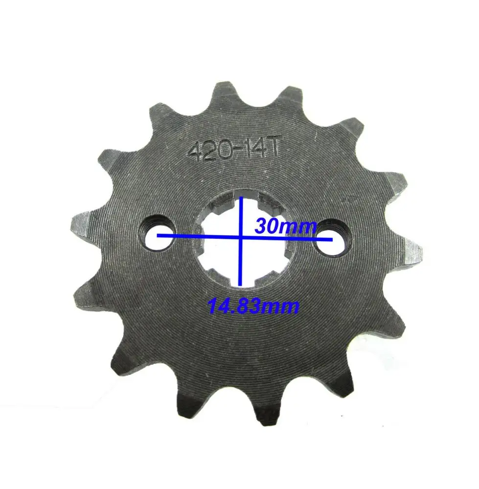 New 420-14T Engine Sprocket for 50cc 110cc 125cc Chinese ATV Dirt Bike Quad