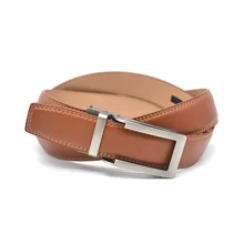 Guangzhou Carosung Custom Gift Camel Leather Belt Mens Fashion Automatic Leather Belt in 35mm