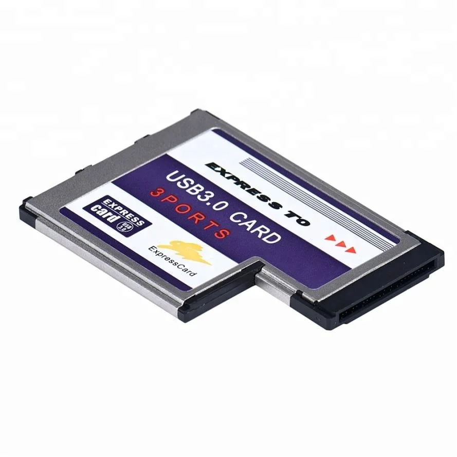 
3 порта спрятана внутри USB 3,0 концентратор-54 мм Express Card ExpressCard адаптер конвертер карты 