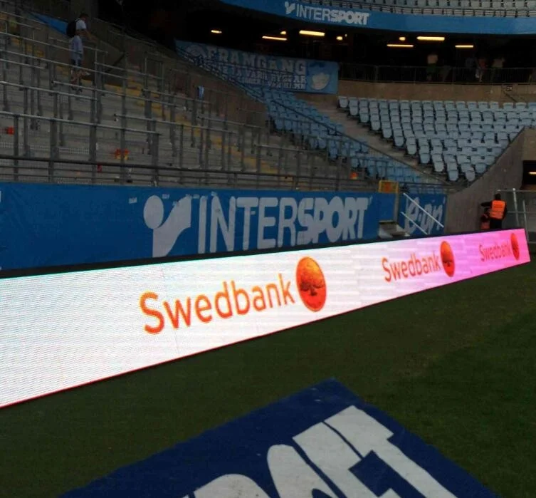 Soft Rubber Module Mask 960x960mm Portable Panel P10 Outdoor Stadium Football Perimeter Advertising Led Screen