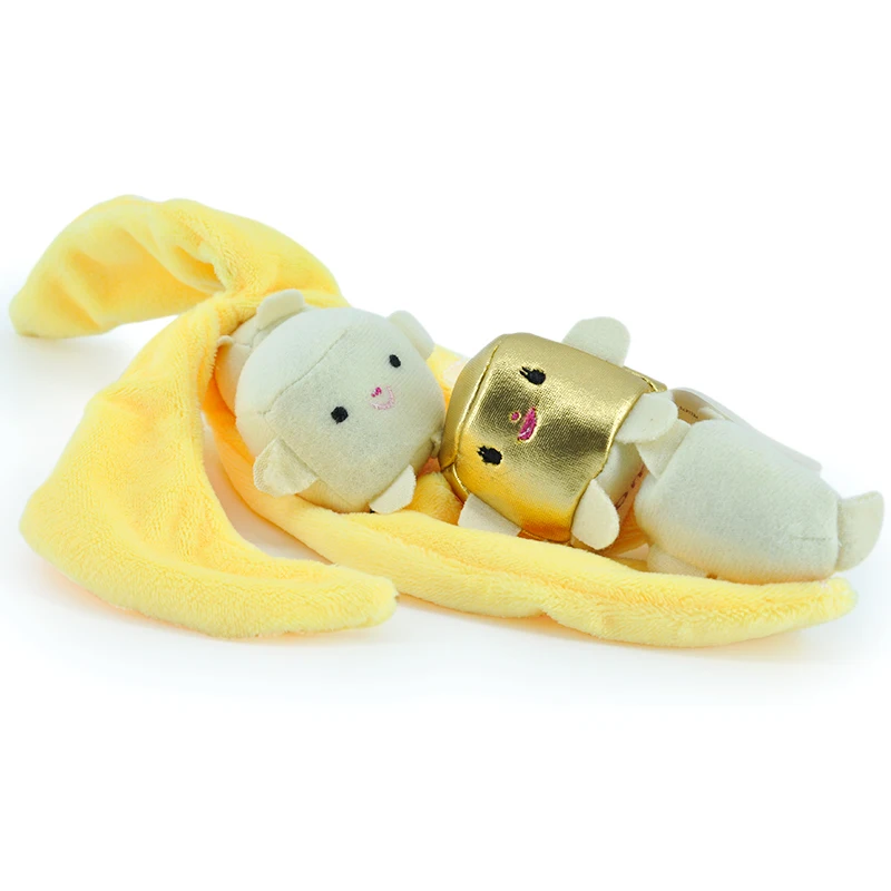 Promotion Custom Smile Yellow Bananas Fill Four Flap Soft Stuffed Plush Toy