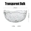 9.5 inch transparent bowl