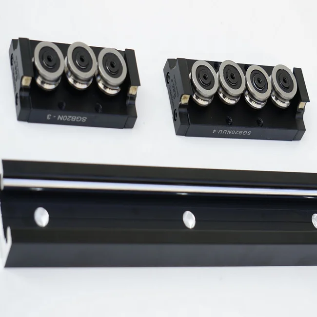 Dual Axis Linear Guide Rail With Linear Roller Bearing SGB25UU for Curtains