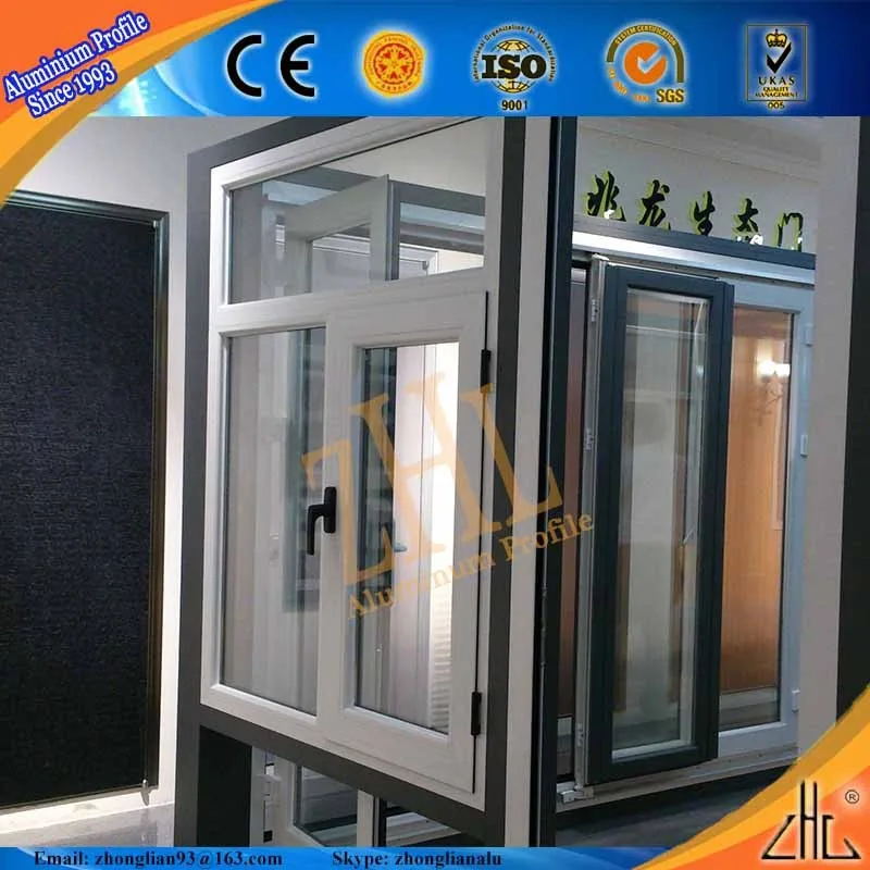 Хорошая цена для алюминия 6063 белый цветной алюминиевые створки окна