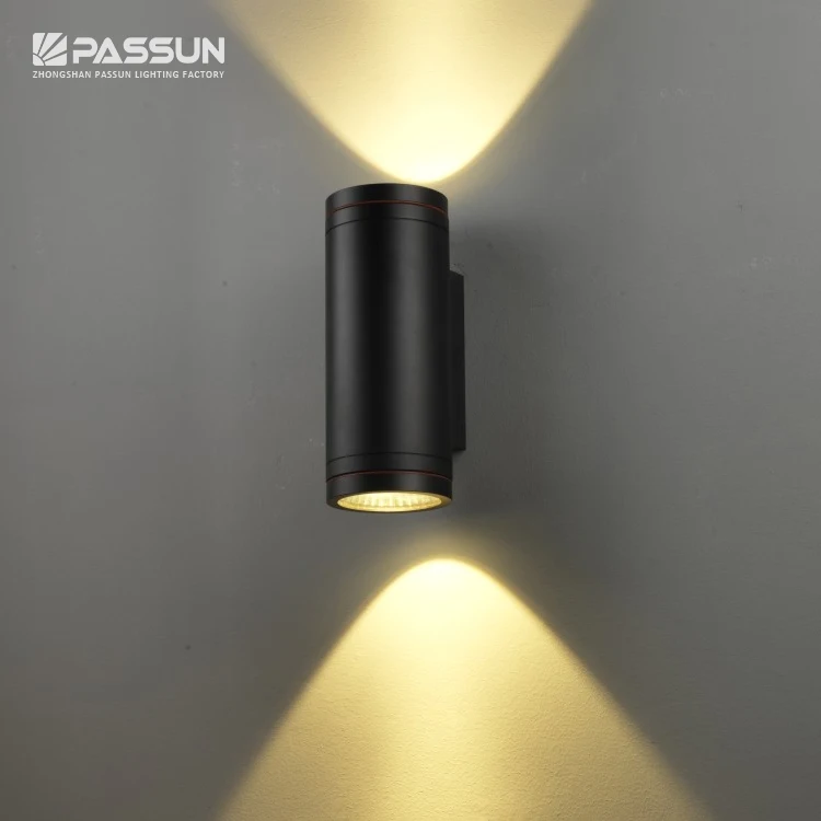 LUMINTURS LED COB Wall Sconce – Indoor/Outdoor Waterproof Up/Down Light – 6W/12W, IP54 – Warm Or Pure White – Black Or White Finish